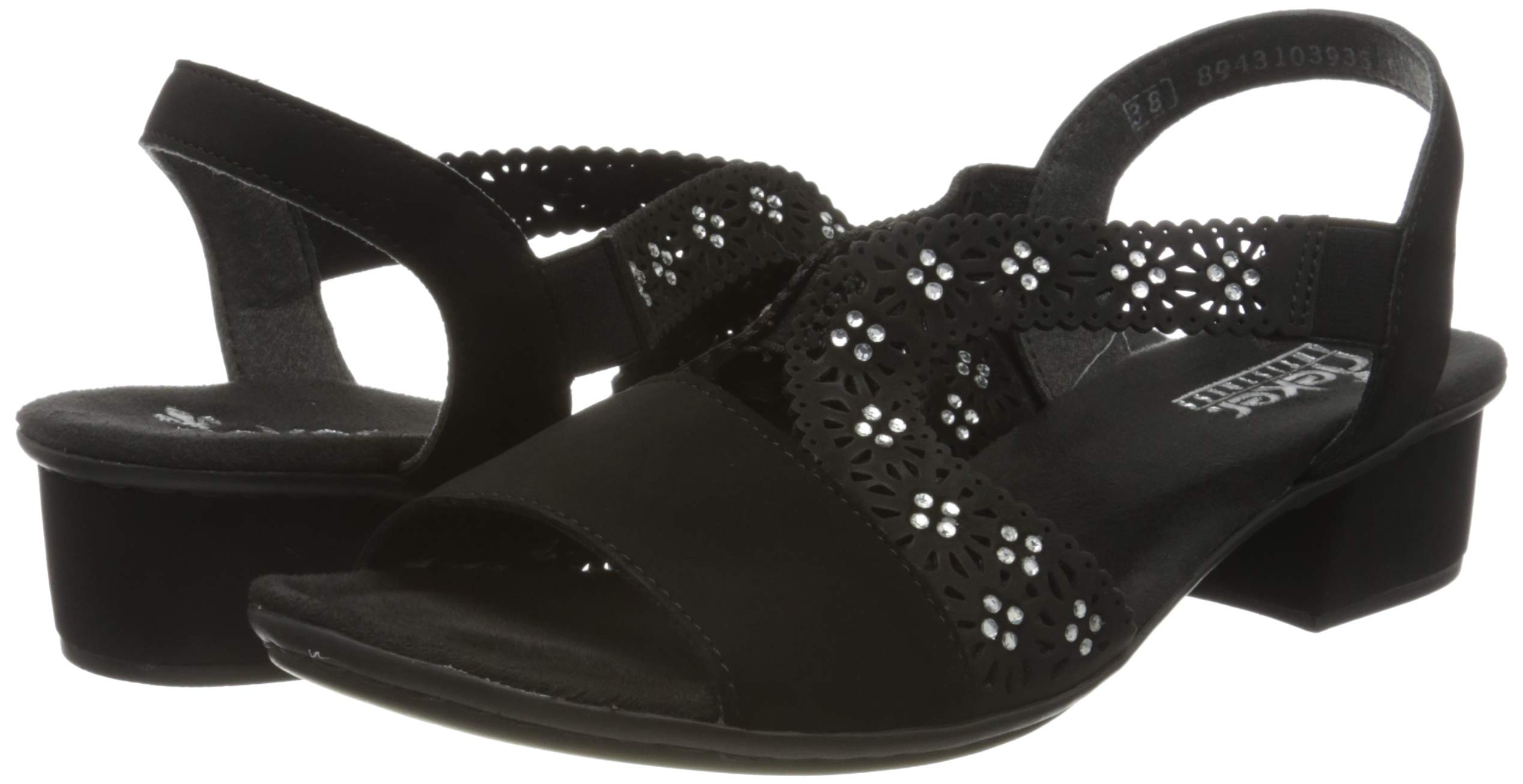 Rieker Women's Comfortable Closed Toe Sandals with Arch Support - Breathable Summer Walking Shoes for Casual Outings & Travel