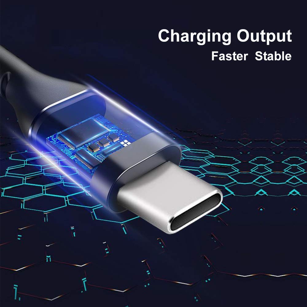 Super Fast USB C Charger Cable for Lenovo Tablet - 6ft Durable Nylon Braided Power Cord with Fast Charging & Data Sync - Perfect for Home, Office & Travel Use