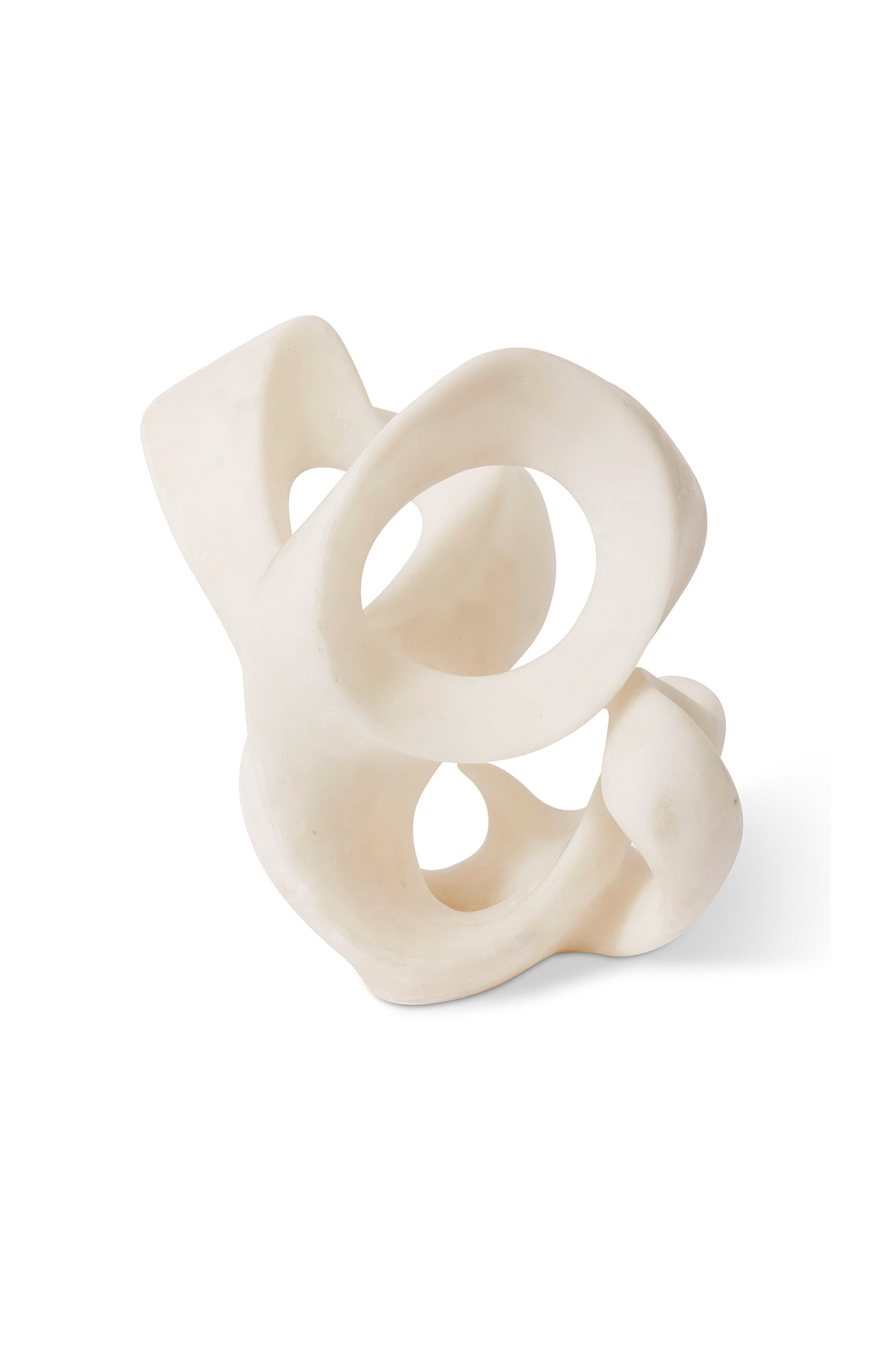Premium Husk Camille Sculpture in White - Elegant Home Decor for Living Room, Office & Wedding Centerpieces