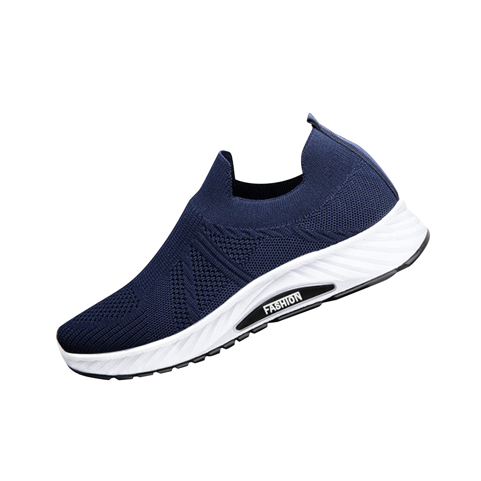Men's Slip-On Walking Sneakers - Comfortable Outdoor Casual Shoes with Wedge Sole for Fashion & Leisure | Perfect for Walking, Travel & Daily Wear