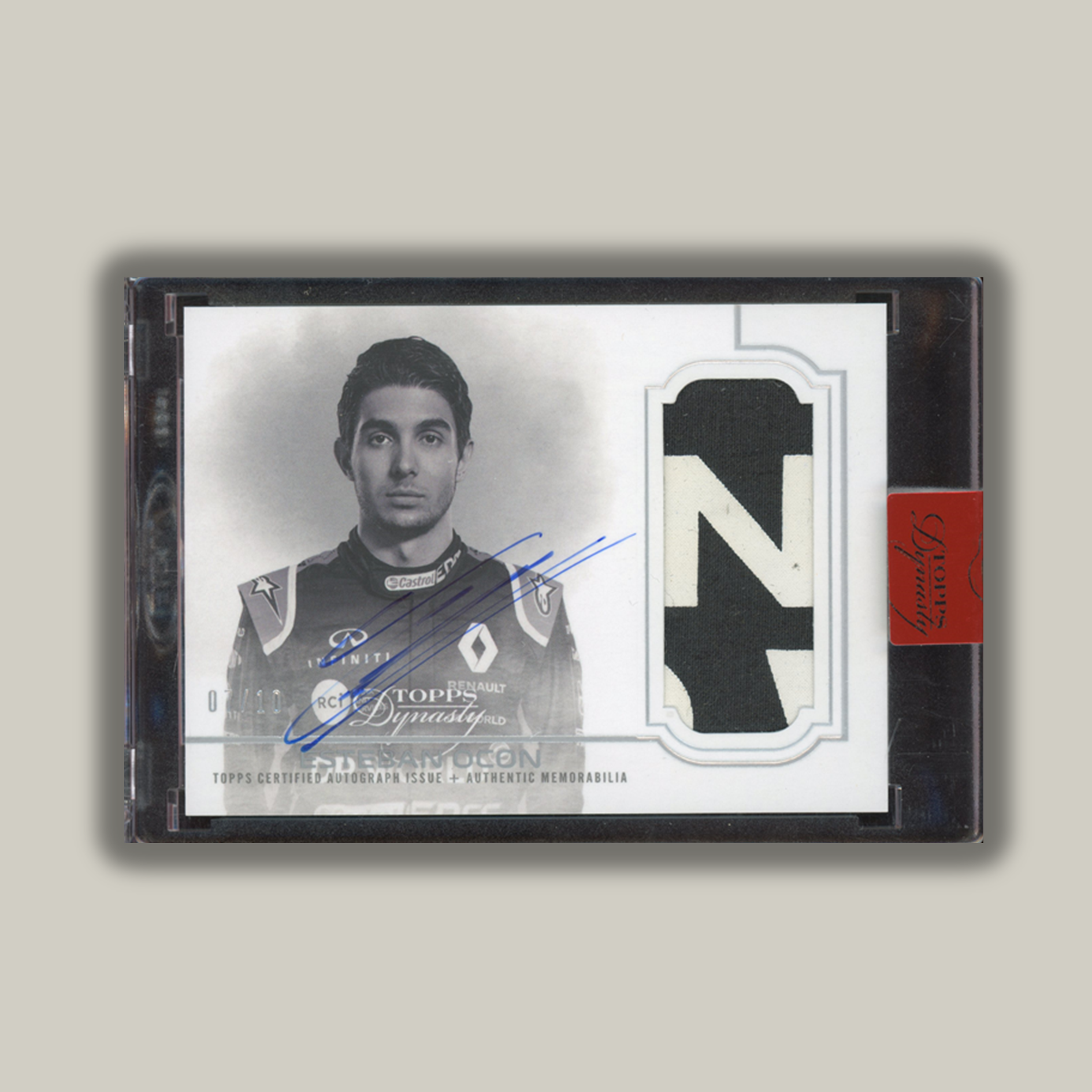 2020 Topps Dynasty F1 Esteban Ocon #DAP IIEC Auto Patch - Limited Edition Formula 1 Racing Collectible for Display & Investment (10 Available) - Perfect for F1 Fans, Memorabilia Collectors, and Sports Card Enthusiasts
