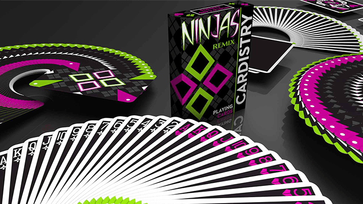 Limited Edition Cardistry Ninjas Remix Deck - Premium Playing Cards for Magic Tricks & Card Flourishes | Perfect for Cardists, Magicians & Collectors
