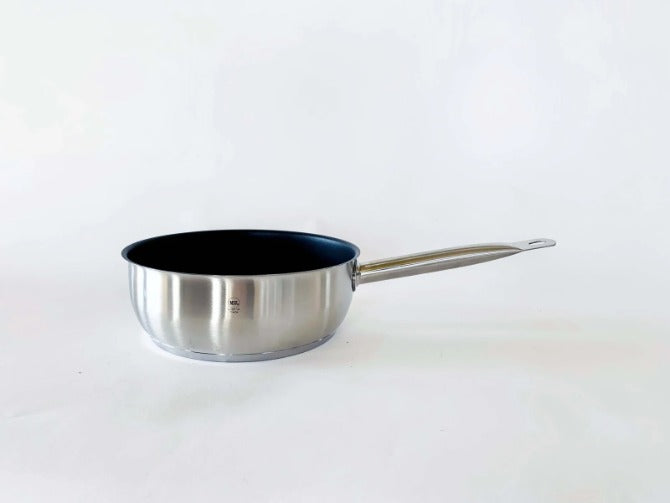 Sitram Pro Conical Sauteuse Pan 9.45 Inch - Professional Grade Stainless Steel Cookware for Sauteing, Frying & Sauce Making - Perfect for Home Chefs & Professional Kitchens