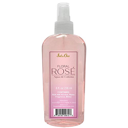 Sol de Oro Splash Cologne Floral Rose 8 oz - Premium Women's Perfume with Long-Lasting Rose Fragrance | Perfect for Daily Wear, Date Nights & Special Occasions