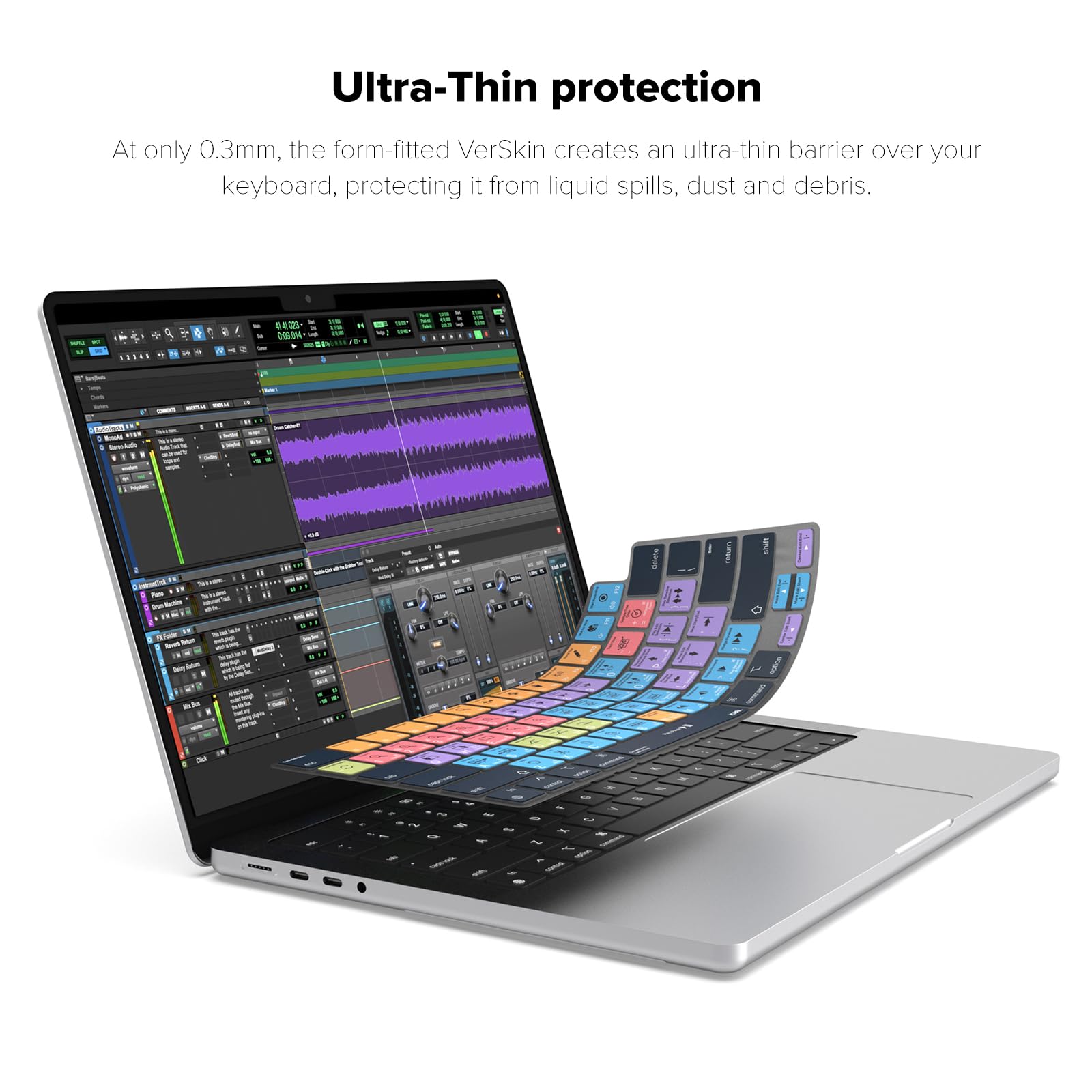 JCPal Avid Pro Tools Shortcut Keyboard Cover for MacBook Pro 14/16