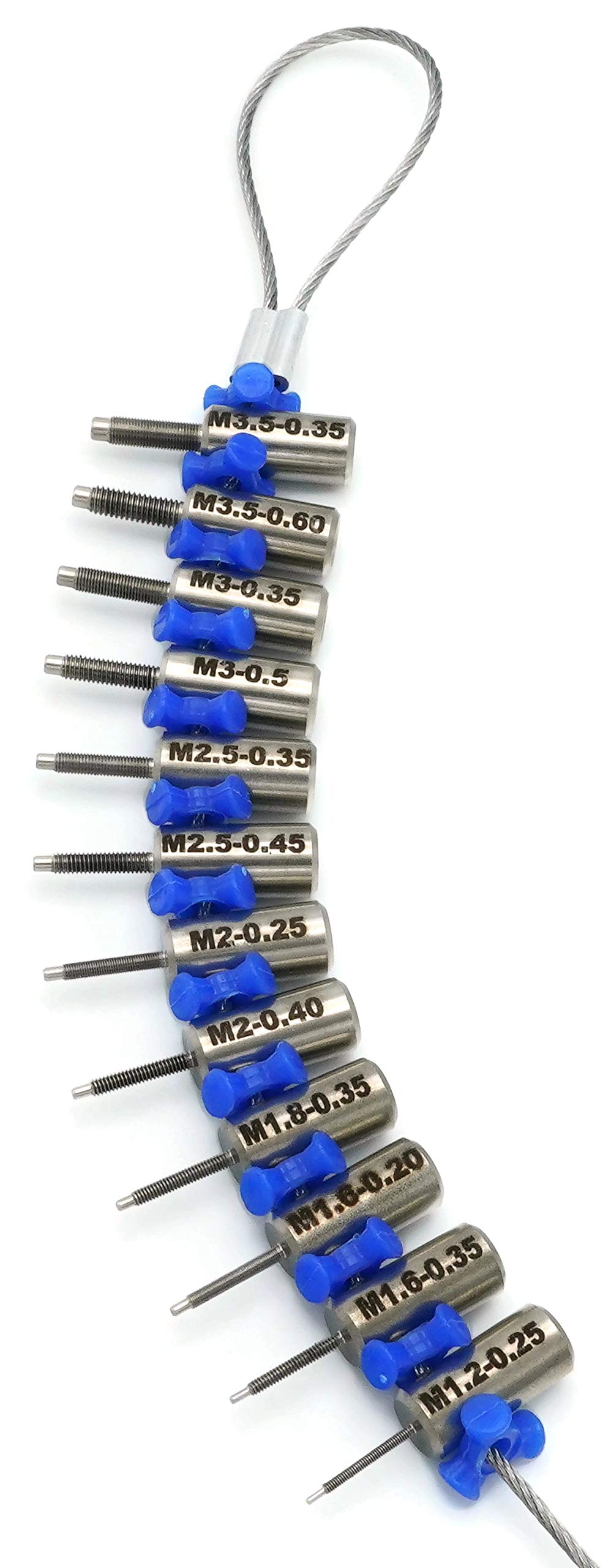 Precision Thread Gauge Set - Small Metric Sizes for Nuts, Bolts & Screws | Measuring & Identification Tool for DIY, Automotive & Industrial Applications