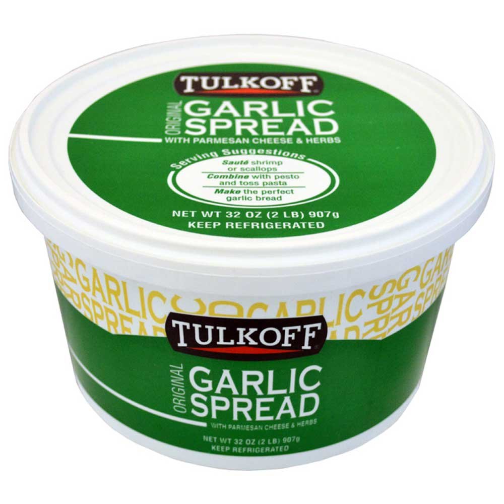 Tulkoff Premium Garlic Spread - 2 Pound (6 Pack) | Bulk Garlic Sauce for Cooking, Marinades & Dips | Perfect for Restaurants, Catering & Home Chefs