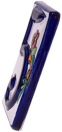 Authentic Colonial Talavera Ceramic House Number 5 - Hand-Painted Mexican Tile Address Plaque for Front Door, Porch & Garden Decor