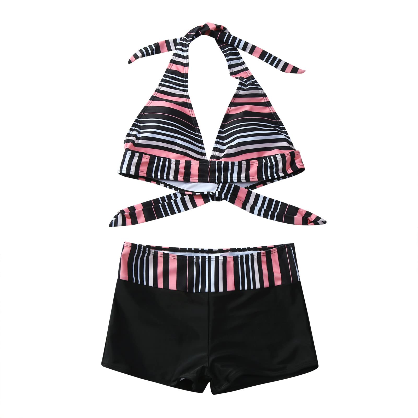 GTYX Women's Sexy Striped Bandage Bikini Set - Elegant Slim Two Piece Swimsuit for Summer Beach Vacation | Pool Party, Tropical Getaway
