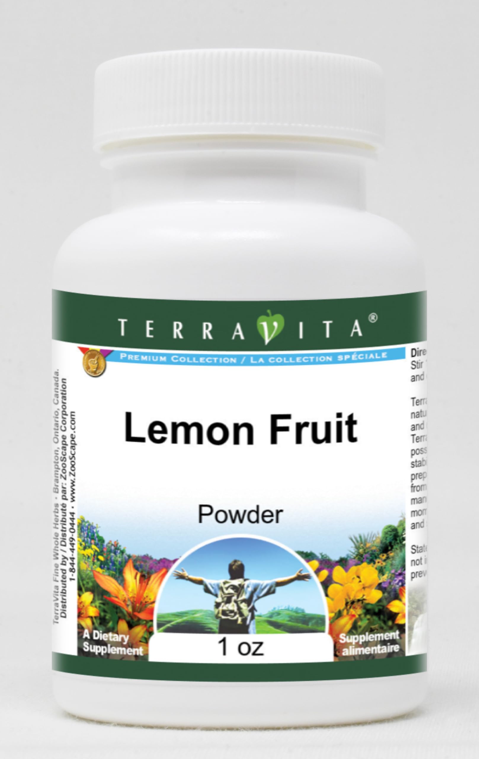 Organic Lemon Fruit Powder 1 oz (2 Pack) - 100% Natural, No Additives - Perfect for Smoothies, Baking & Detox Drinks
