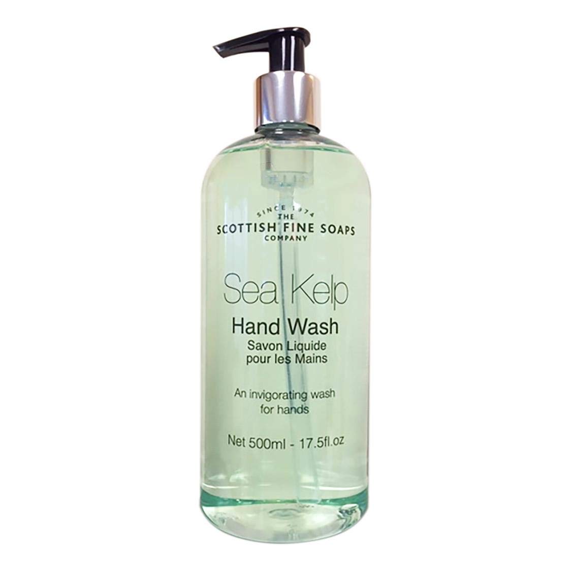 Scottish Fine Soaps Sea Kelp Hand Wash 500ml - Natural Moisturizing Hand Soap for Dry Skin | Bathroom & Kitchen Sink Essential