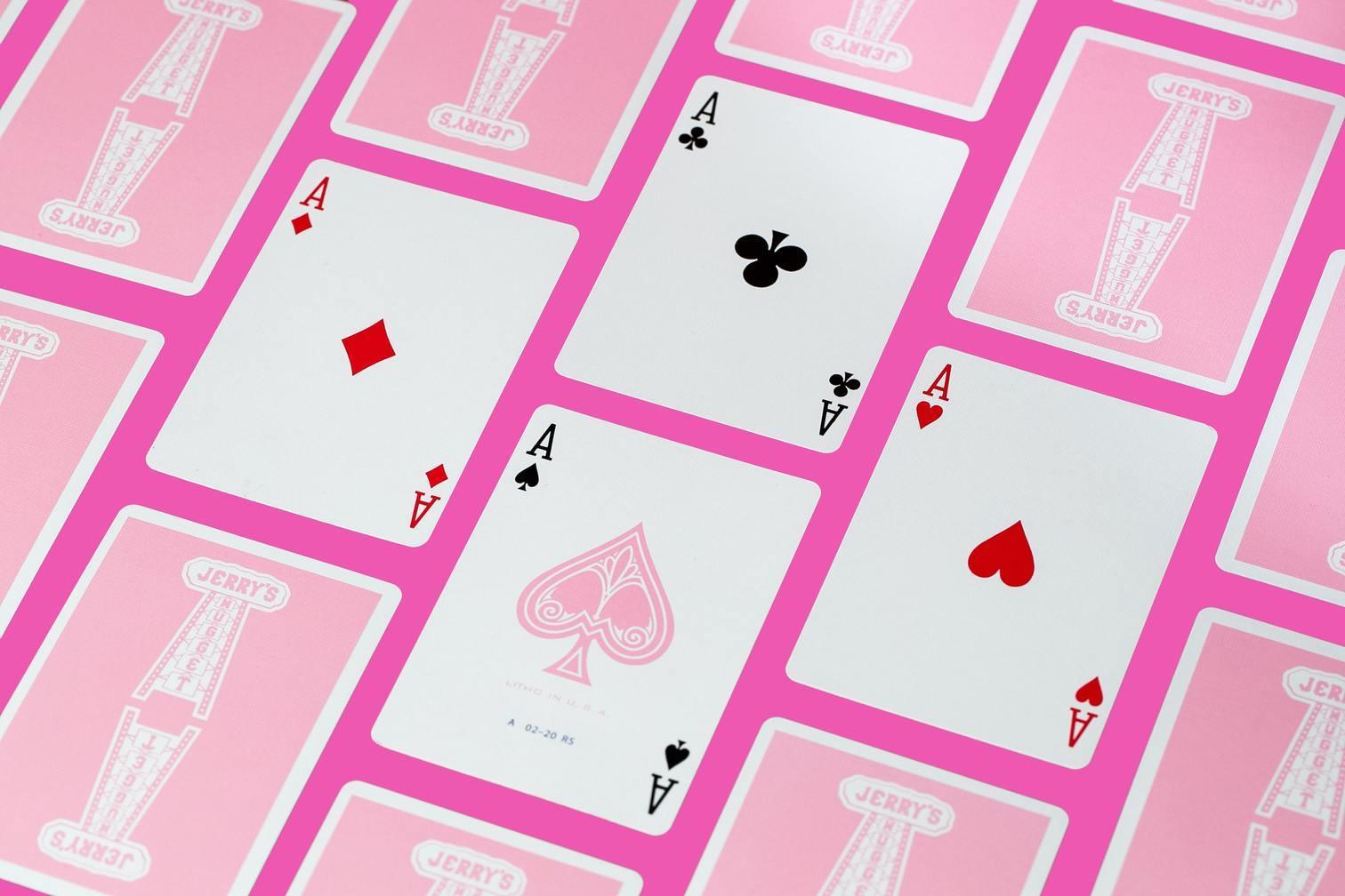 Premium Jerry's Nugget Rose Playing Cards - Elegant Casino Style Deck for Poker, Magic Tricks, and Cardistry | Perfect for Game Nights, Collectors, and Professional Performers