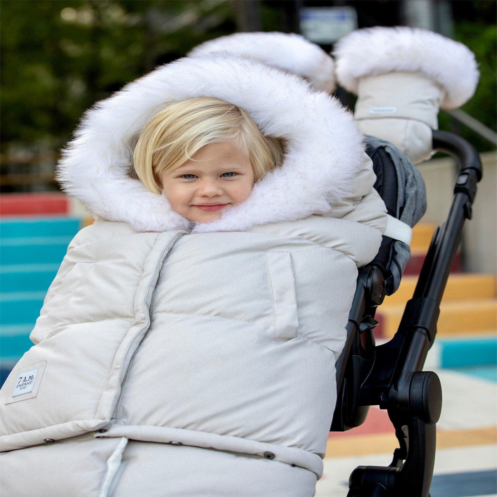 7AM Enfant Evolution 212 Tundra Baby Blanket - Soft & Warm for Strollers, Car Seats & Cribs - Perfect for Winter Outings & Nursery Comfort