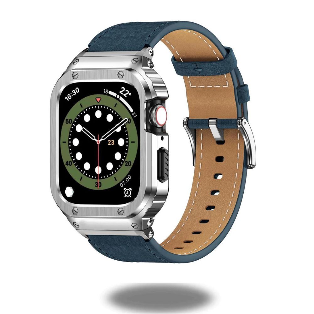 Premium Genuine Leather Watch Strap with Stainless Steel Buckle - Durable & Stylish for Men & Women - Perfect for Business, Casual & Outdoor Activities