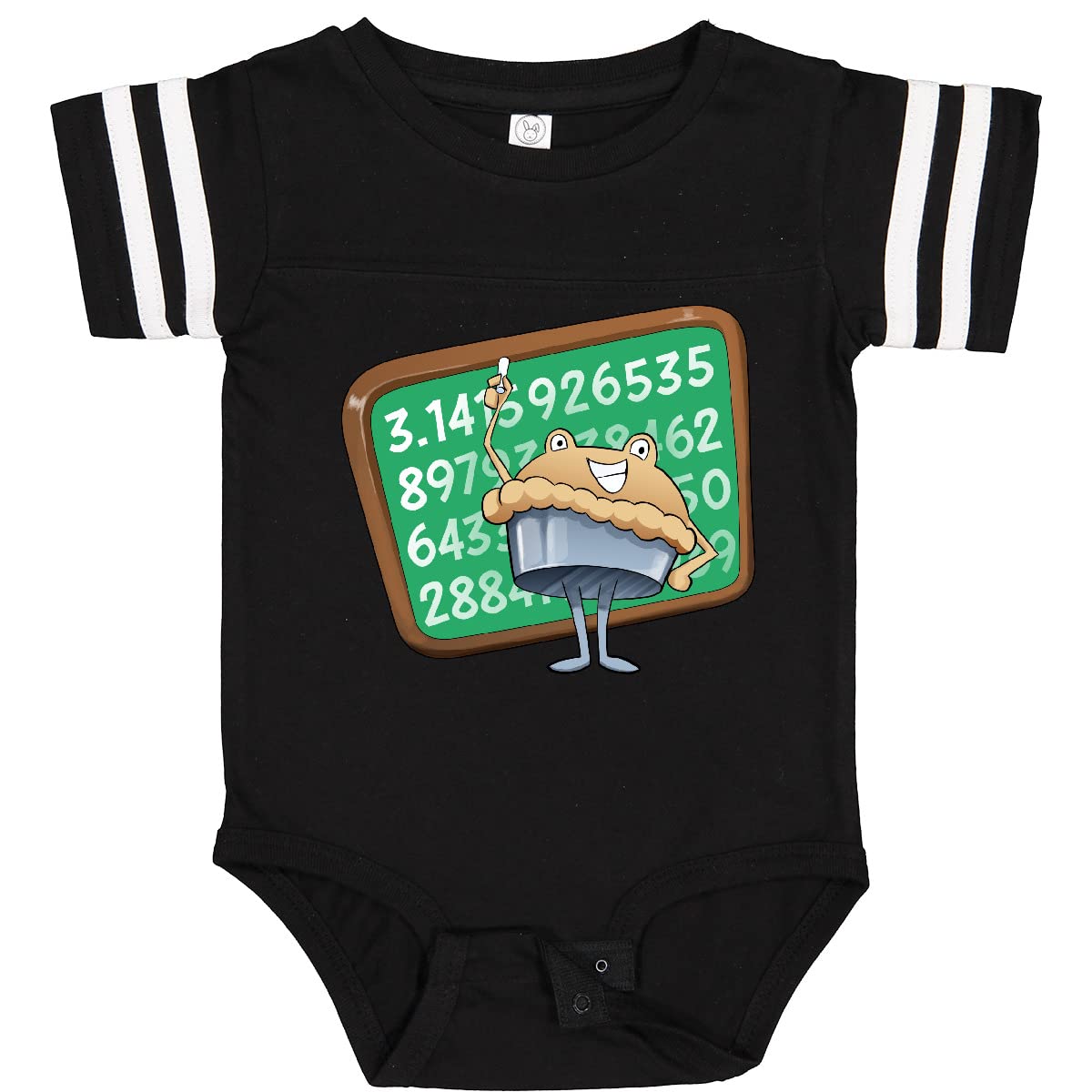Inktastic Pie Writing Pi on Chalkboard Baby Bodysuit - Cute Math-Themed Onesie for Infants & Toddlers - Perfect for Science Lovers, Nerdy Parents & School Events