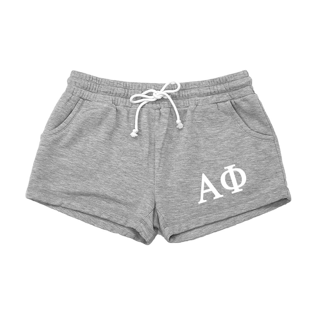 Alpha Phi Sorority Shorts - Comfortable Athletic Lounge Shorts for Women | Perfect for Workouts, Yoga, and Casual Wear