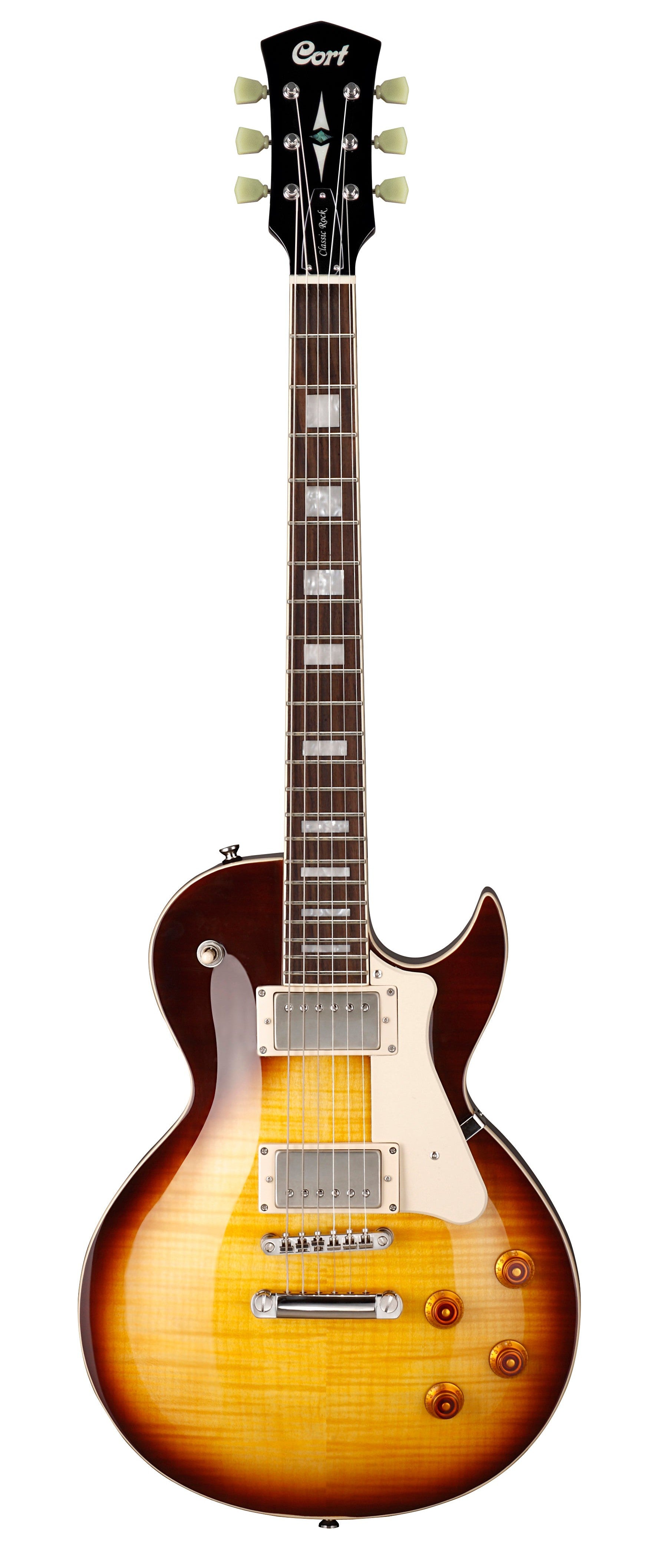 Cort CR250 VB Electric Guitar - Vintage Burst Finish, Solid Body for Rock, Blues & Stage Performances | Perfect for Beginners & Professional Musicians