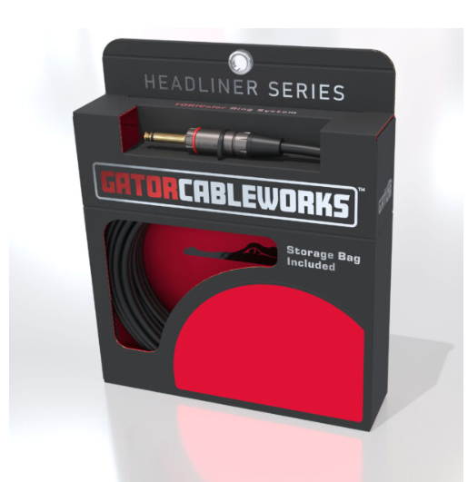 Gator Frameworks 6 Foot Speaker Cable - High-Quality TS Instrument Cable for PA Systems, Studio Monitors & Live Performances | Durable Audio Connector for Musicians & DJs