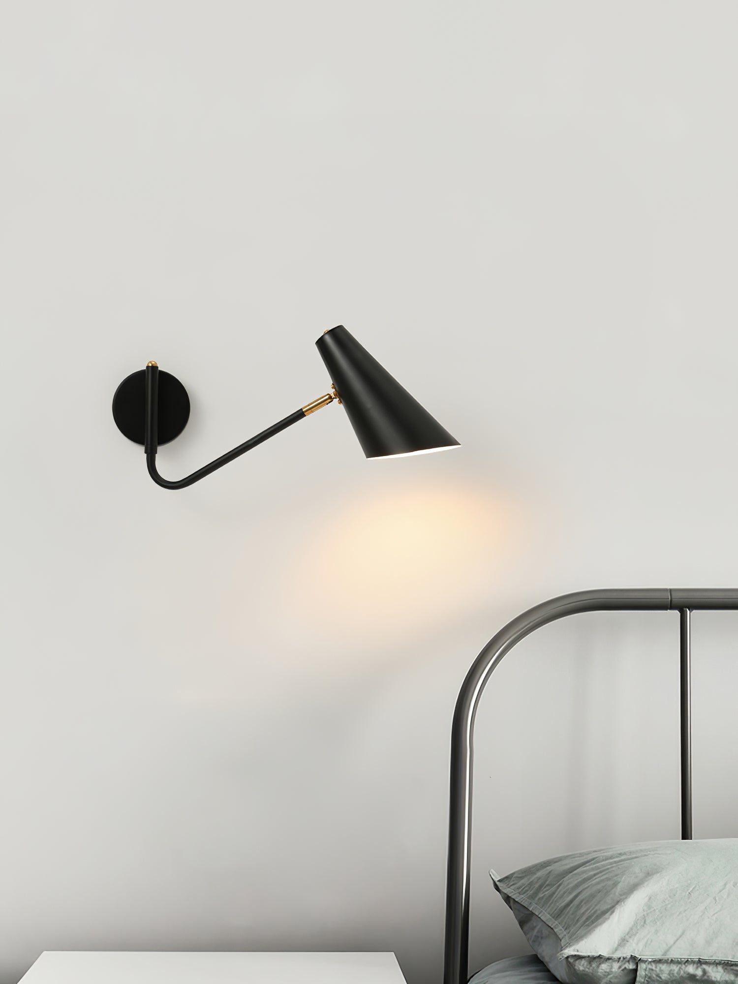 Modern Apex Wall Sconce Light Fixture - Sleek Indoor/Outdoor Wall Mounted Lighting for Living Room, Bedroom, Patio & Hallway - Energy Efficient LED Wall Lamp with Adjustable Arms