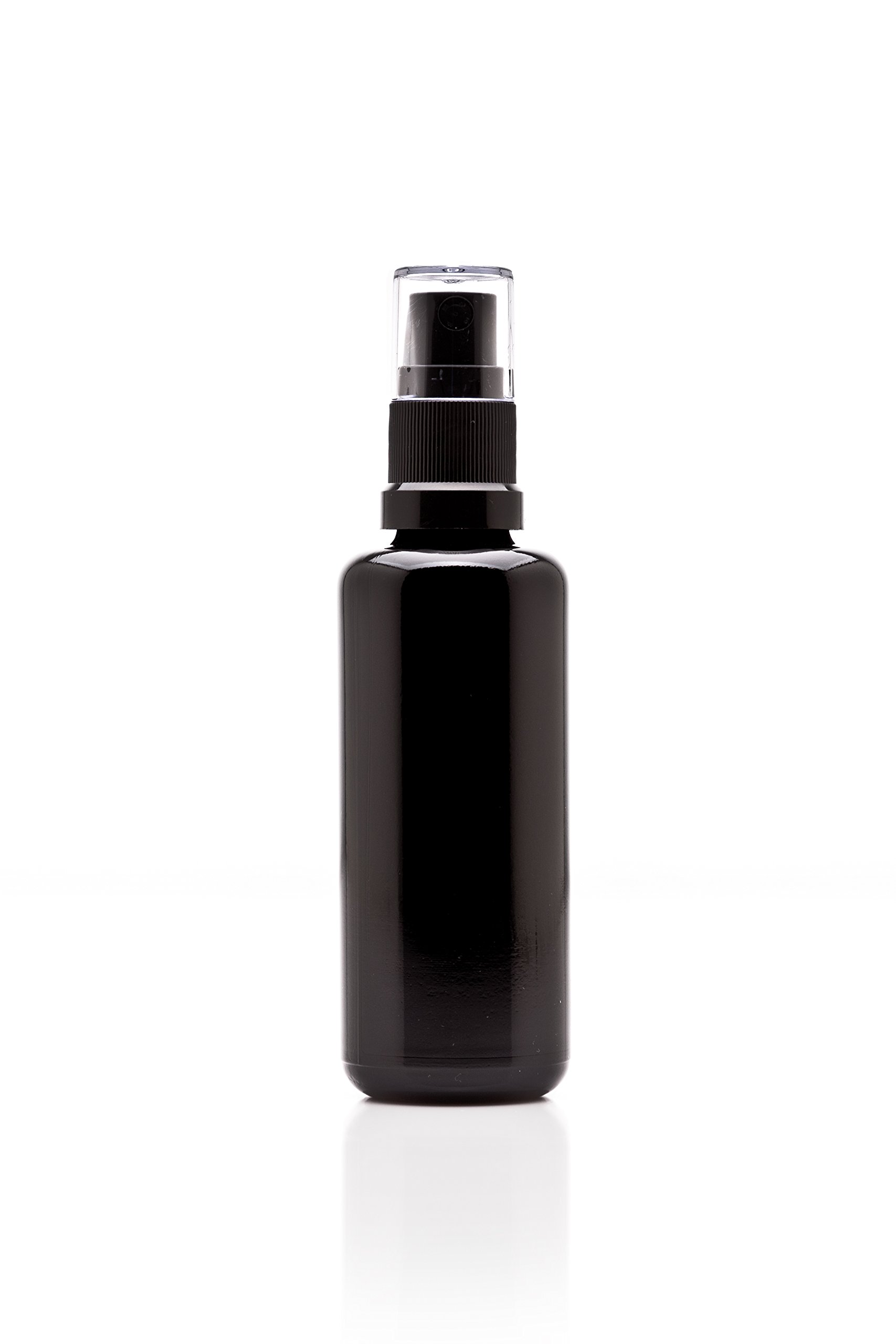 Infinity Jars 50ml (1.7 fl oz) Black UV Glass Fine Mist Spray Bottles - 10 Pack Refillable Containers for Homemade Perfume, Room Spray, Hair & Beauty Products, Cleaning Solutions - Perfect for DIY, Travel & Home Organization