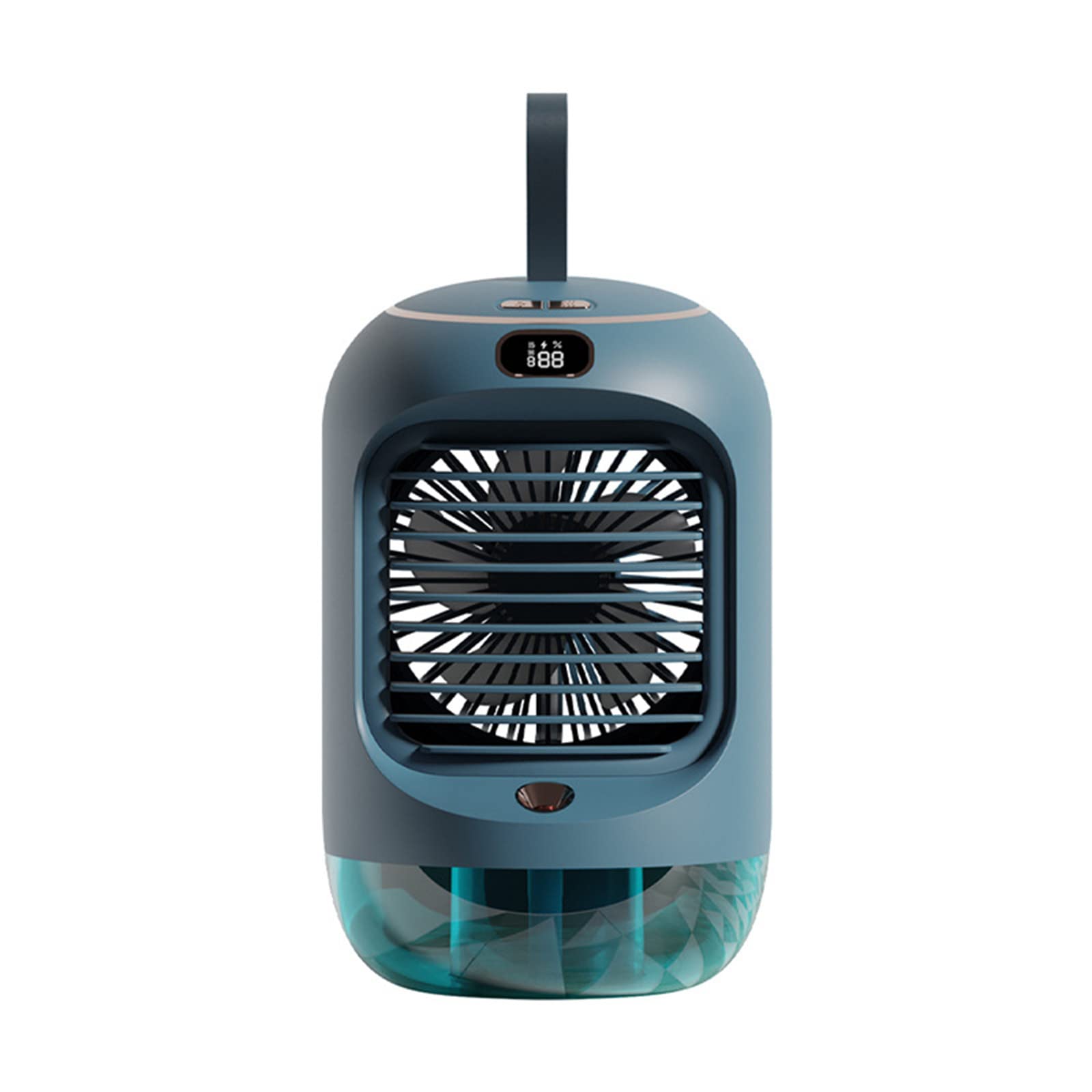 Portable USB Rechargeable Mini Air Conditioner - 3 Speed Cooling Fan with Humidifier & Night Light for Home, Office, Bedroom | Personal Space Cooler for Summer, Travel & Indoor Use