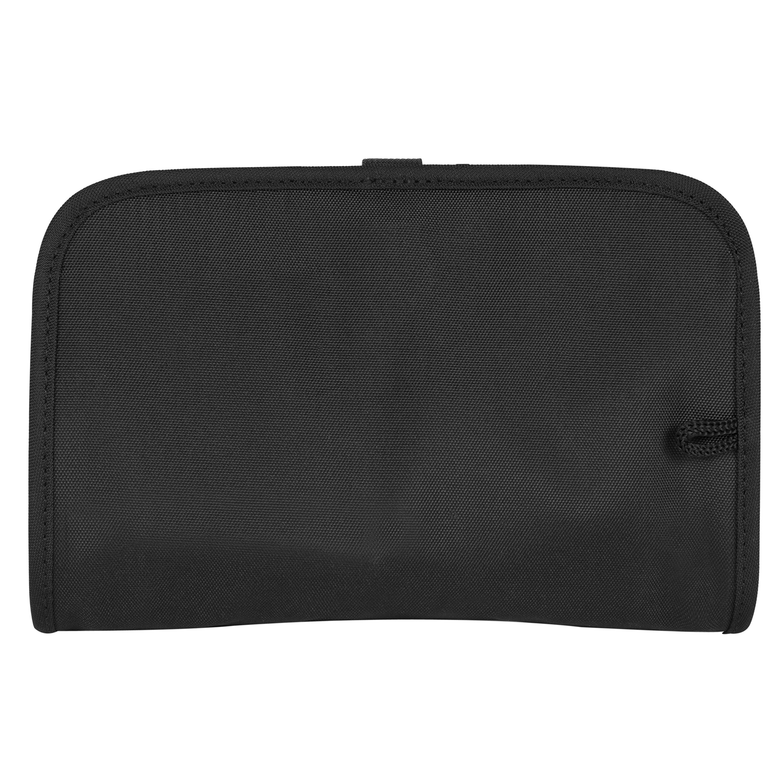Travelon Wet Dry 1 Quart Waterproof Toiletry Bag with Leakproof Plastic Bottles for Travel - Black, One Size - Perfect for Airplane Carry-on, Gym & Beach Essentials Organization