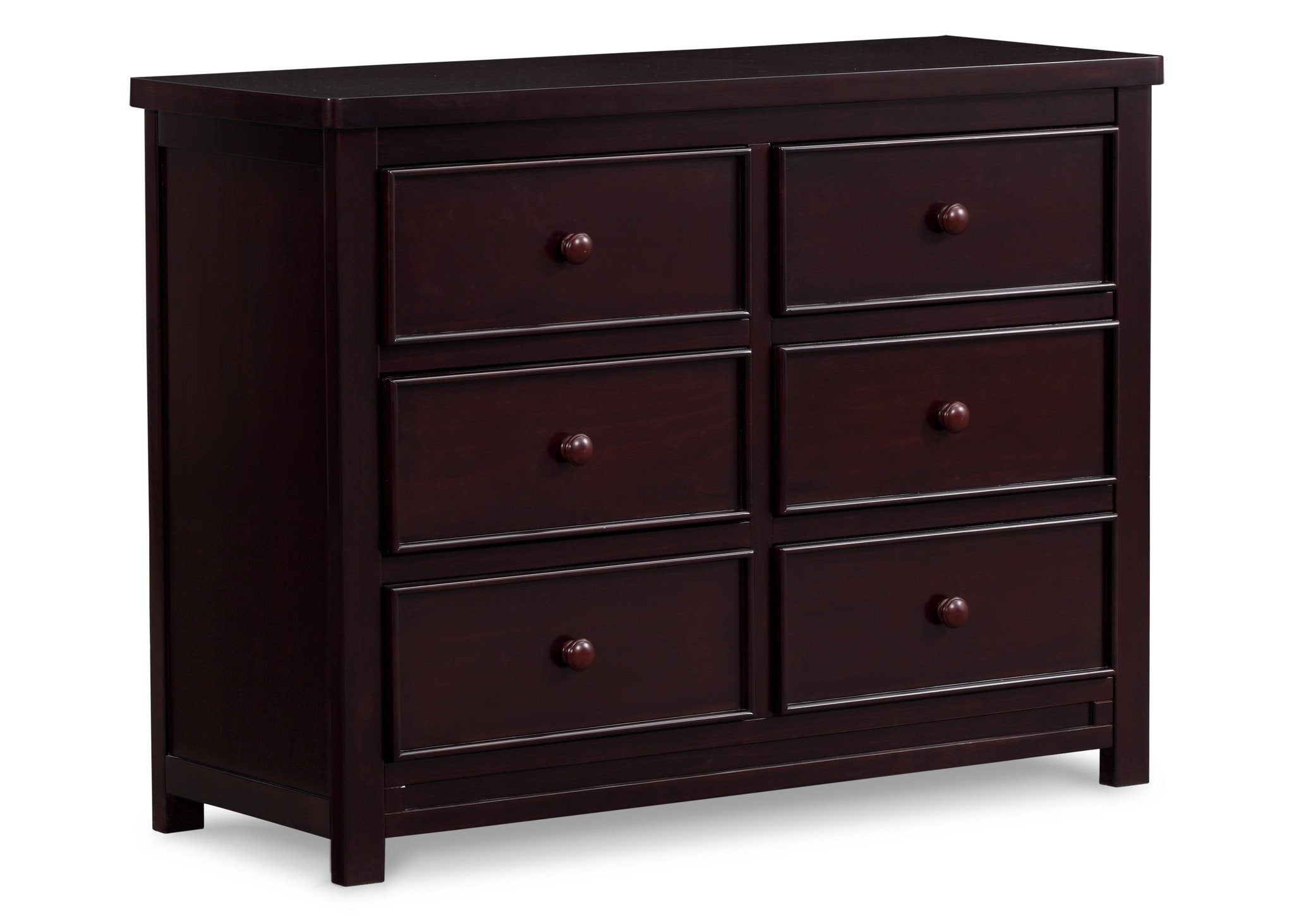 Bennington Sleigh 6 Drawer Dresser - Solid Wood Bedroom Chest of Drawers for Storage | Perfect for Master Bedroom, Guest Room & Nursery Organization