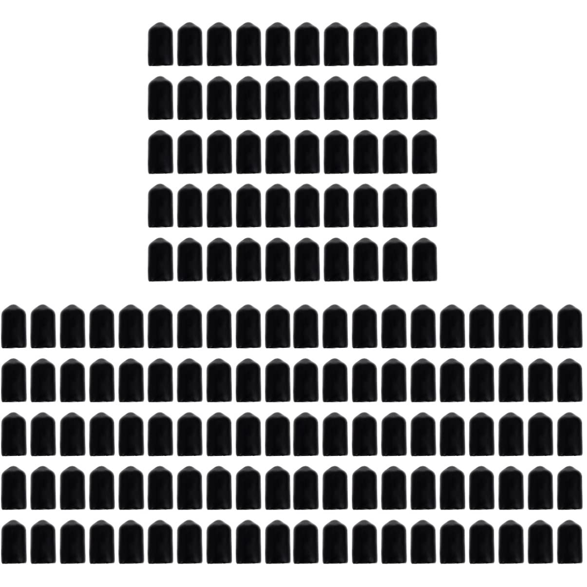 DOITOOL 600-Pack Floor Chair Leg Caps - Metal Screw Protectors for Furniture, Desk, Stool & Table Legs - Flexible Pipe End Covers (Various Sizes) - Perfect for Home, Office & Restaurant Use