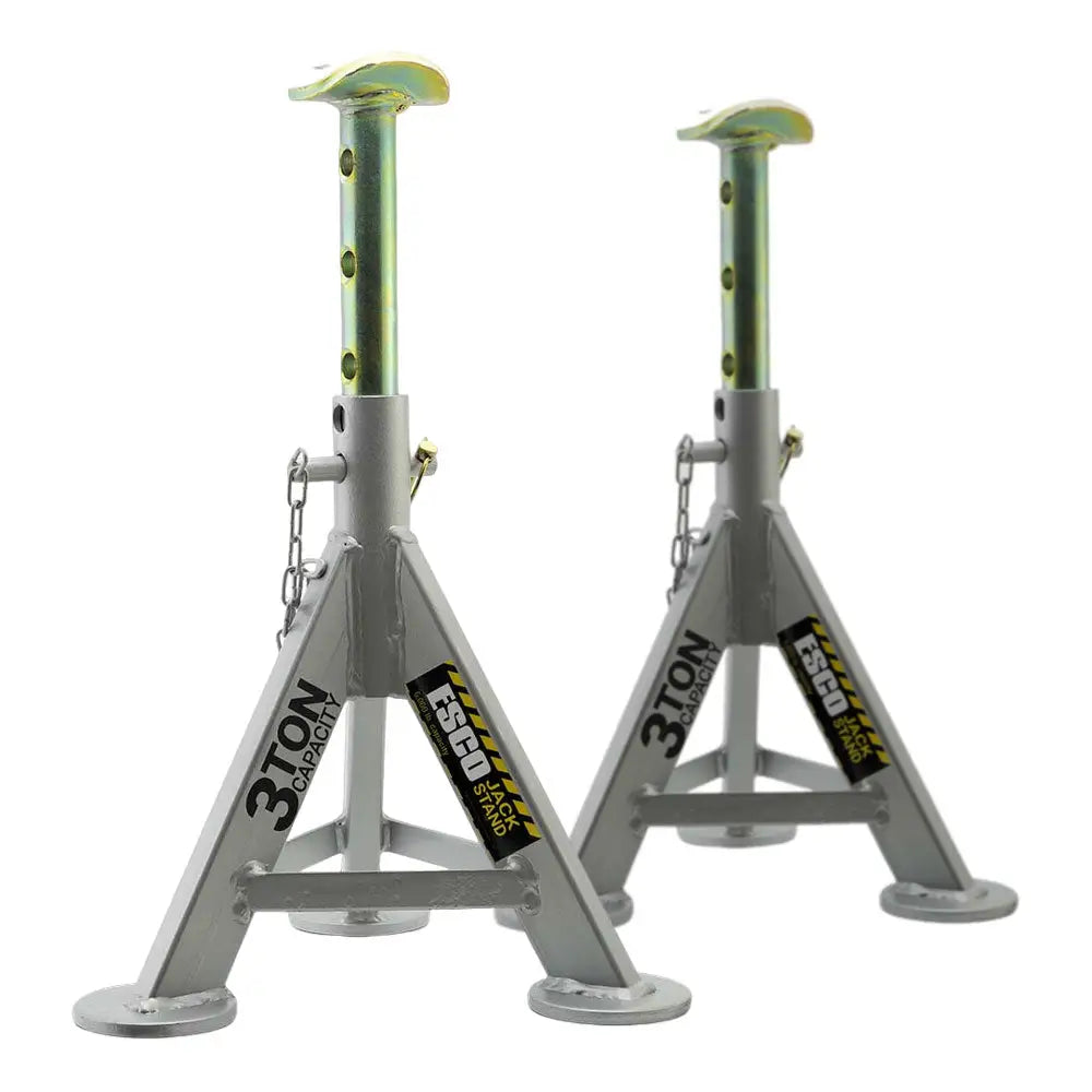 3 Ton Heavy Duty Jack Stands with Axle Top Post - Pair (10497) - Ideal for Vehicle Lifting, Auto Repair, and Garage Maintenance