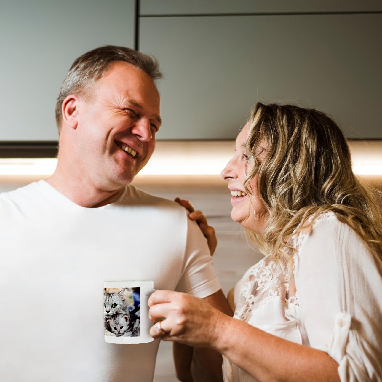 3D Printed Cat Mug - Funny Coffee Cup with Cute Cat Design - Perfect for Tea, Coffee & Hot Chocolate Lovers - Great Gift for Cat Lovers & Office Use