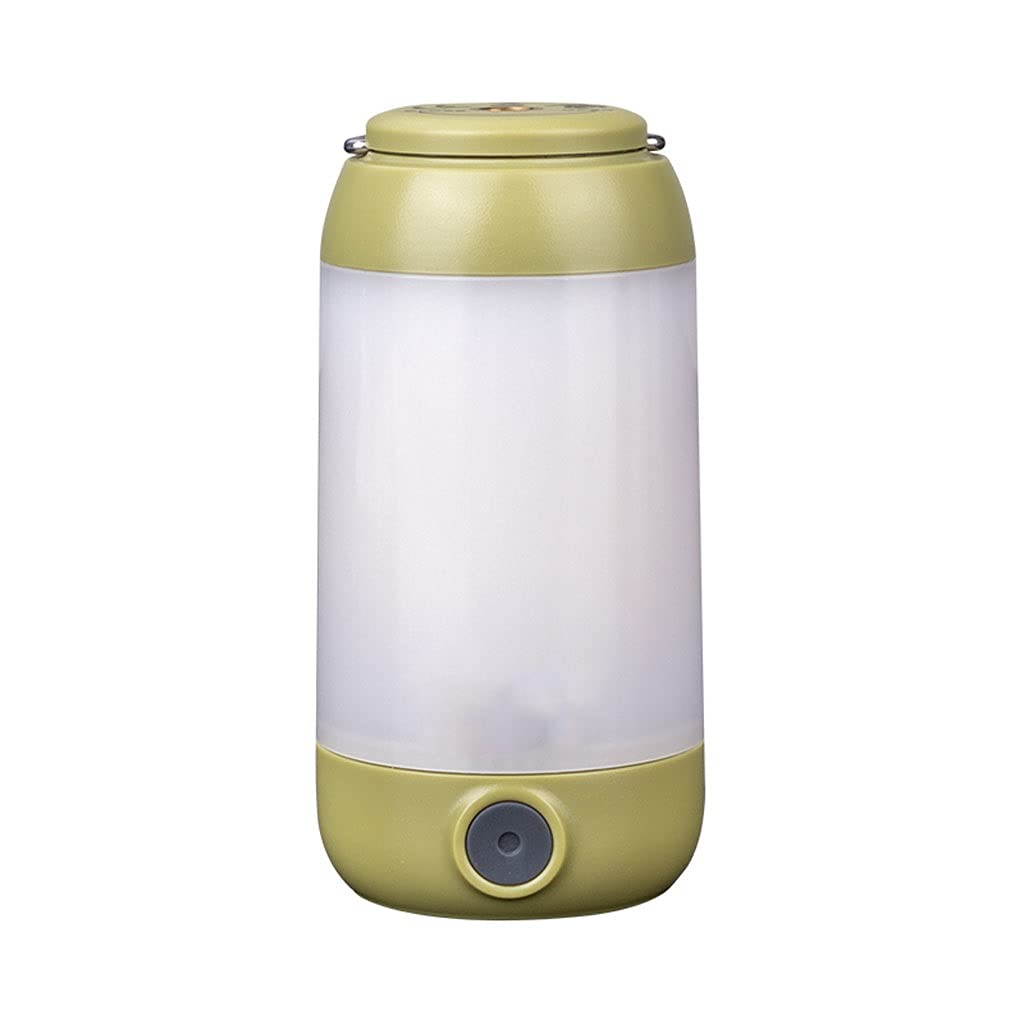 FXJ Rechargeable LED Camping Lantern - USB Charging, Waterproof, Magnetic Base - Portable Tent Light for Camping, Hiking, Fishing, Emergency & Outdoor Adventures (Yellow) - Perfect for Tents, Backpacks, Power Outages & Nighttime Activities