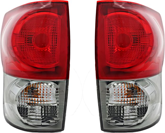 Toyota Tundra Tail Lights Replacement Set - Driver & Passenger Side (2007-2009 Models) | Durable LED Brake Lights for Improved Night Visibility & Safety