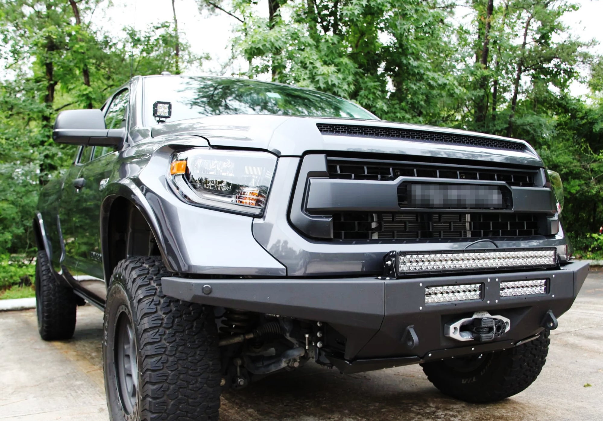 40W CREE LED Pod Light Kit with A-Pillar Brackets & Wiring Harness for 2007-2021 Toyota Tundra - Off-Road Lighting, Fog Lights, Truck Accessories