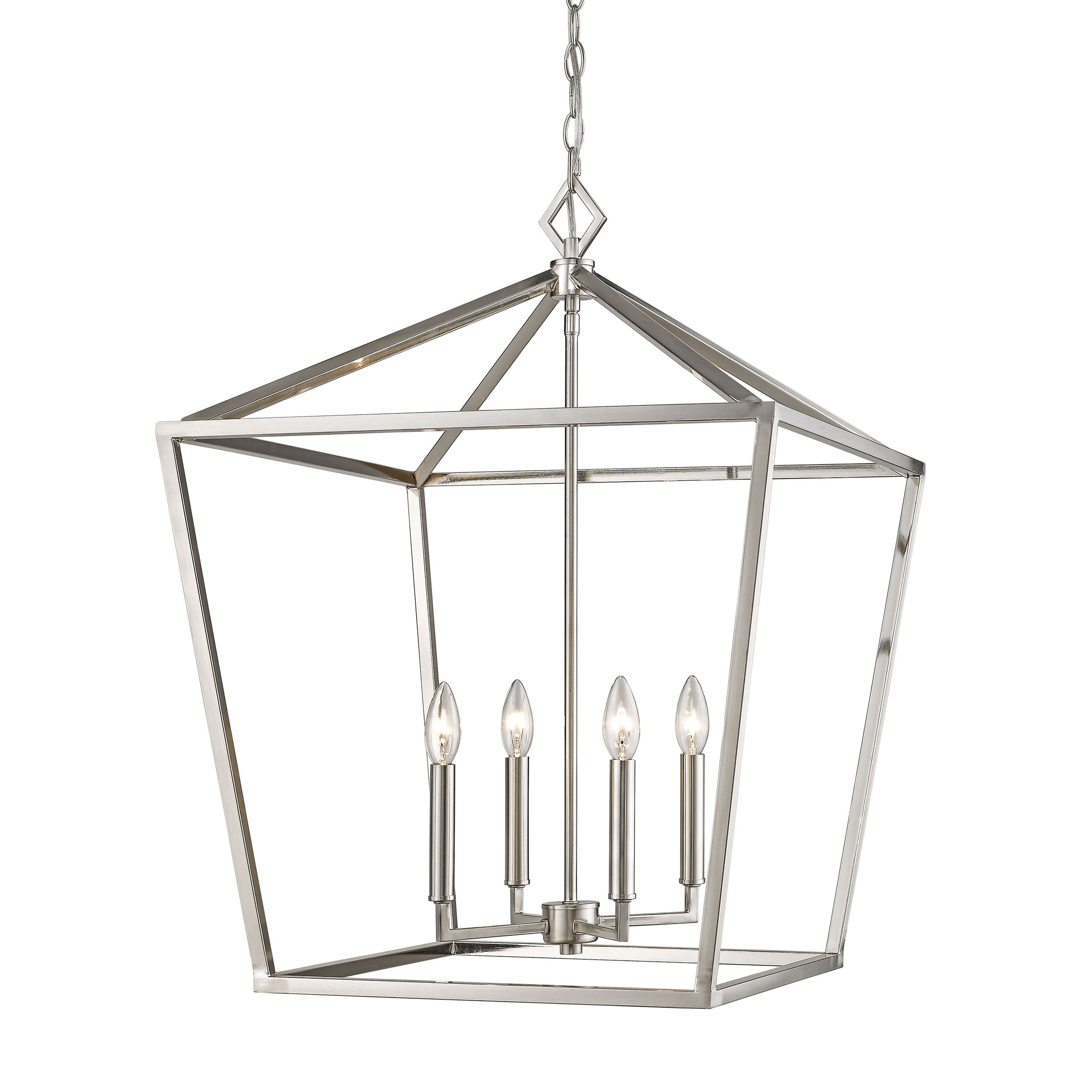 Modern Geometric Cage Lantern - Open Box - Perfect for Boho Home Decor, Patio Lighting & Wedding Centerpieces