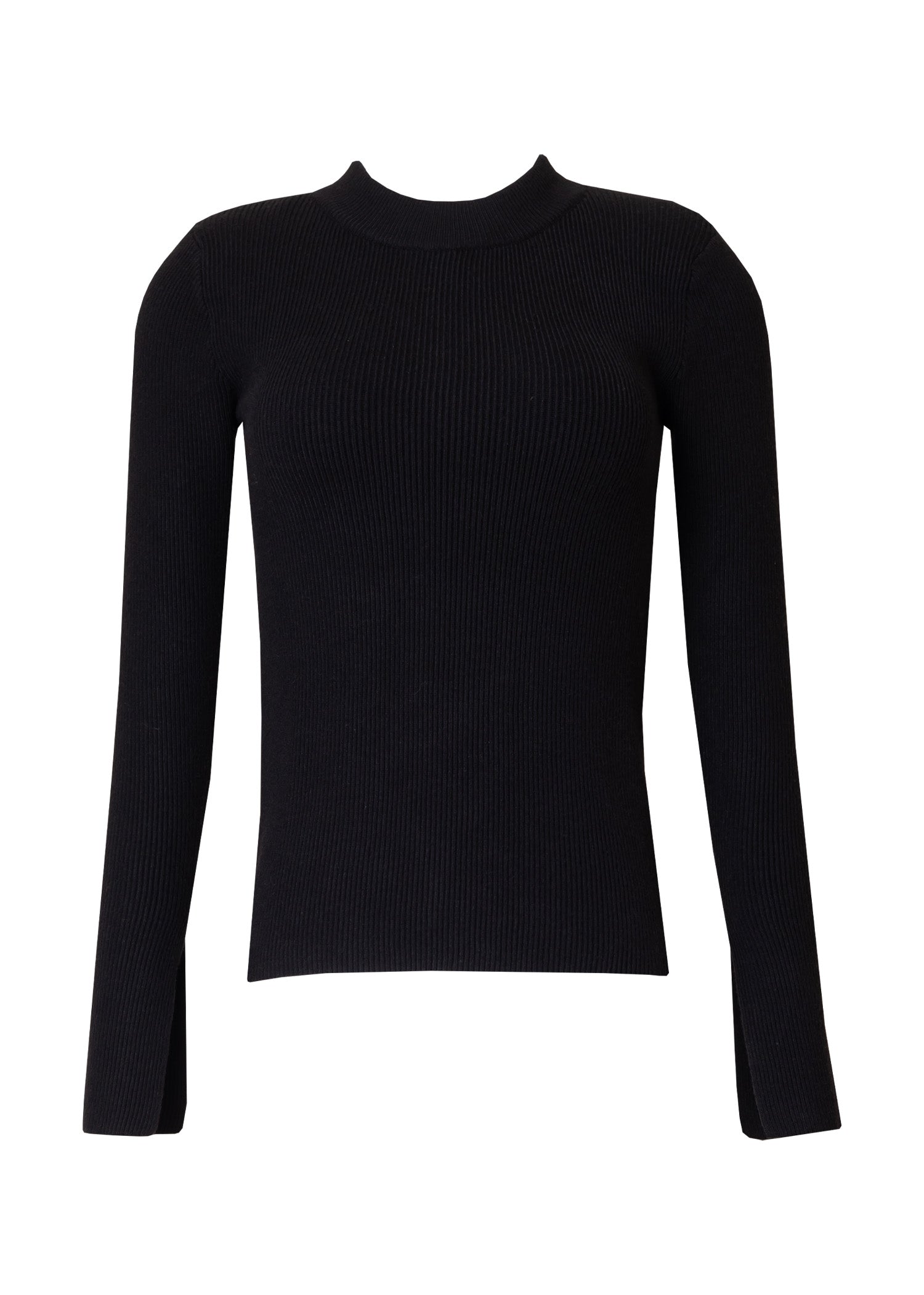 Black Padded Shoulder Sweater for Women - Cozy Winter Knit Pullover with Shoulder Pads - Perfect for Office Wear & Casual Outfits