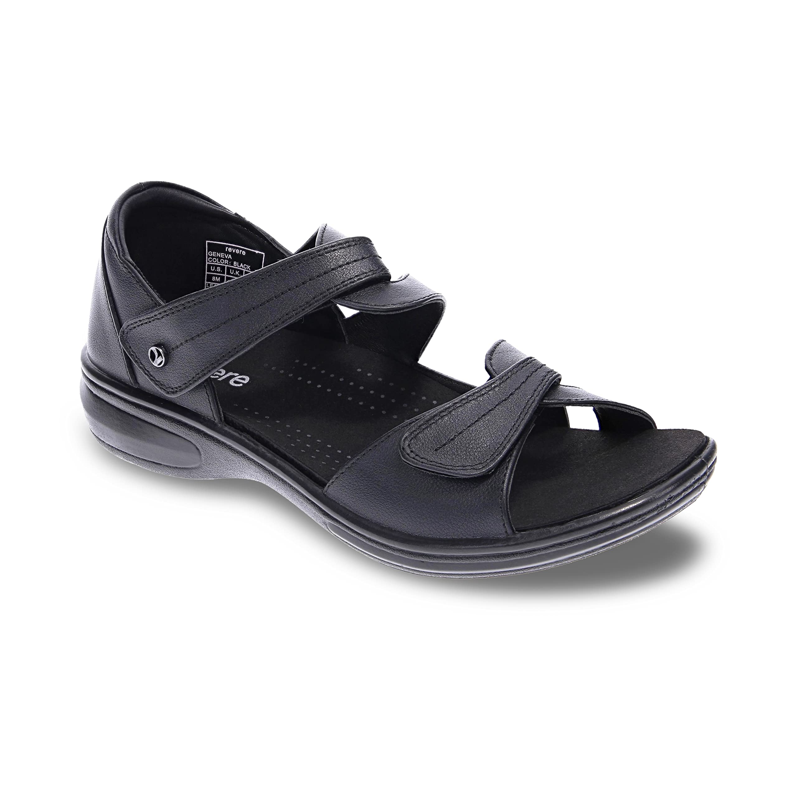 Revere Geneva Women's Closed Heel Sandals with Adjustable Intertwined Straps - Comfortable Cushioned Outsole & Arch Support - APMA Certified - Perfect for Walking, Travel & Summer Outfits