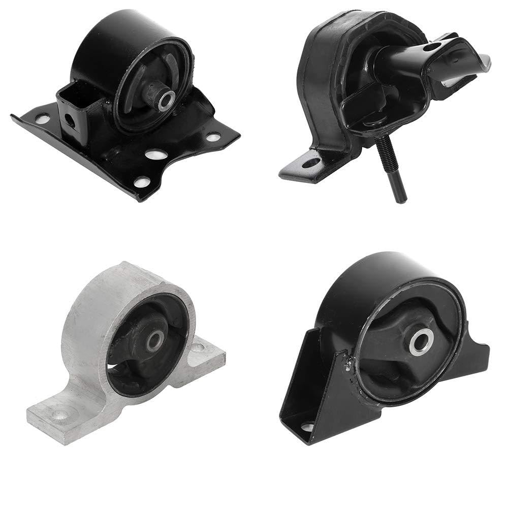ECCPP Engine Motor and Transmission Mounts Kit - Front & Rear Mount Set Compatible with 2000-2006 Nissan Sentra 1.8L (4PCS) - Smooth Ride & Vibration Reduction for Daily Commute & Performance Driving