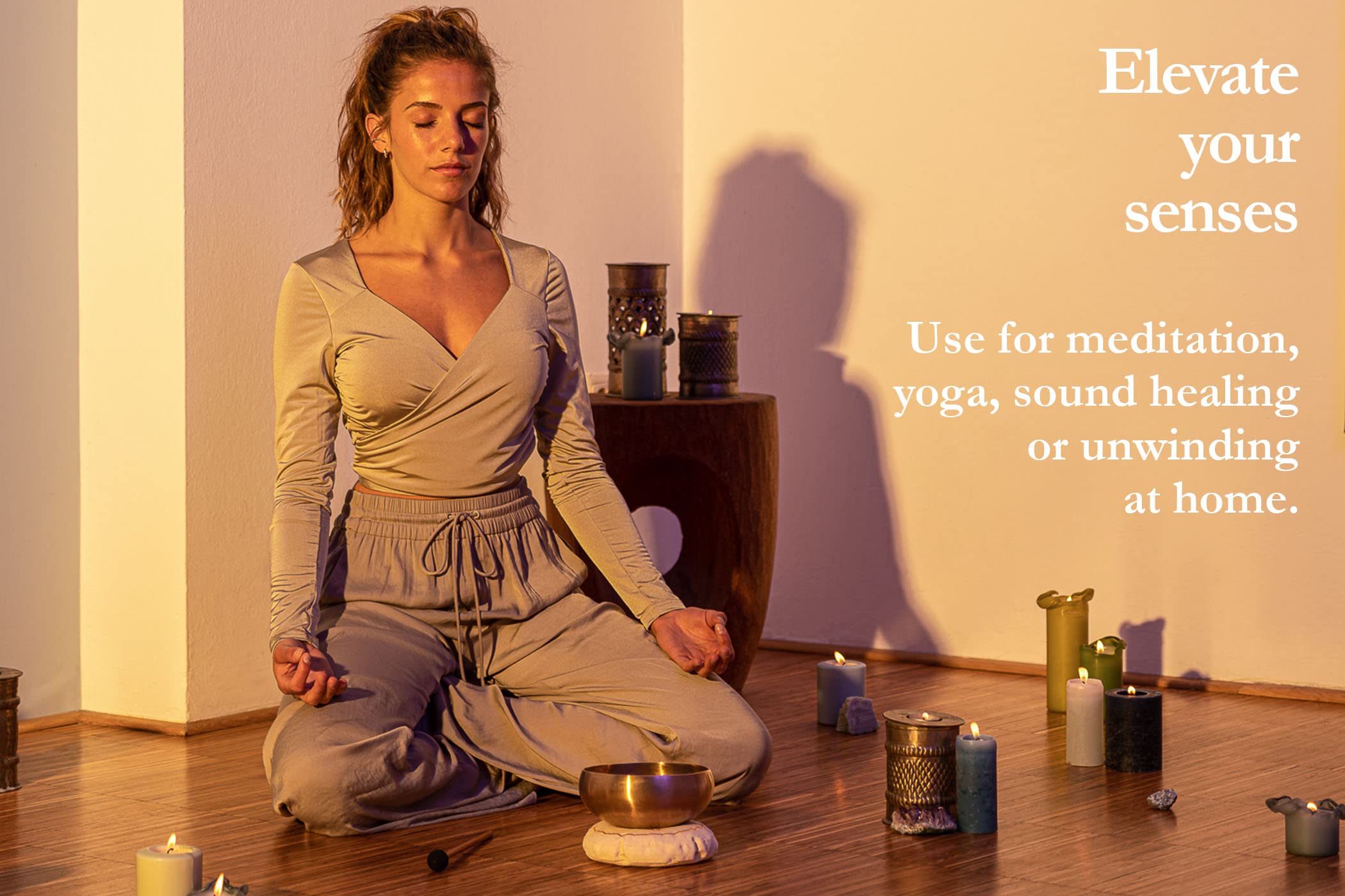 Bronze Singing Bowl with Felt Ring & Cover - Cosmos Series | Handcrafted in India | Perfect for Meditation, Yoga & Sound Healing Therapy | 2-Year Warranty | Ideal for Home Relaxation, Spa Sessions & Mindfulness Practices