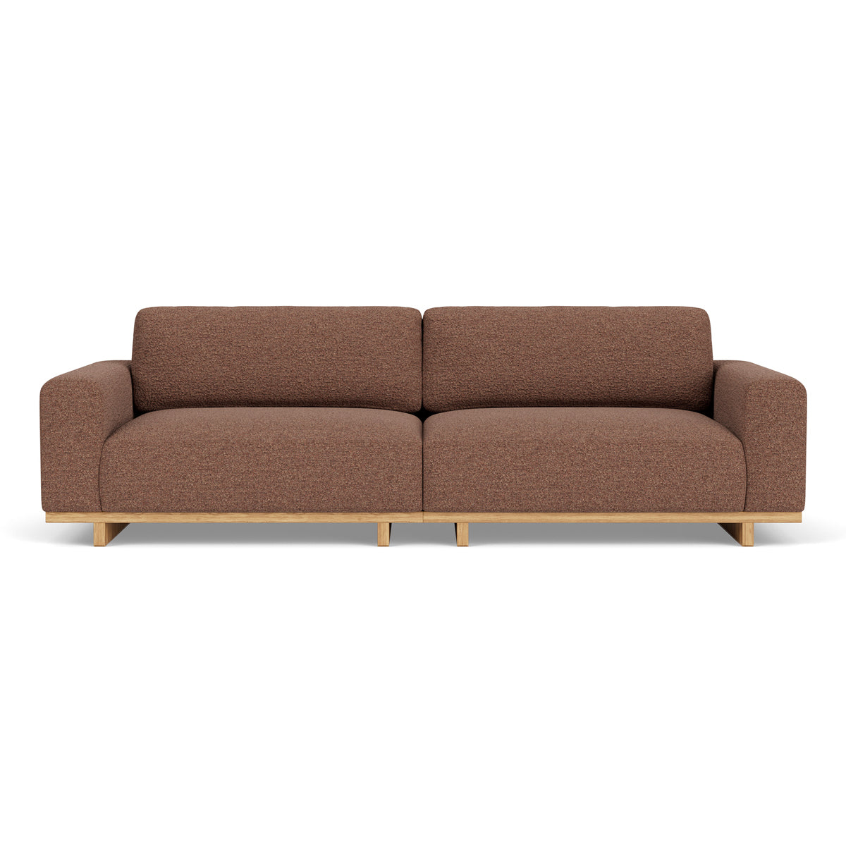 Luxury Aya Boucle 3.5 Seater Sofa - Modern Upholstered Couch for Living Room, Lounge & Office - Soft Chenille Fabric with Solid Wood Frame - Comfortable Mid-Century Design for Home Decor
