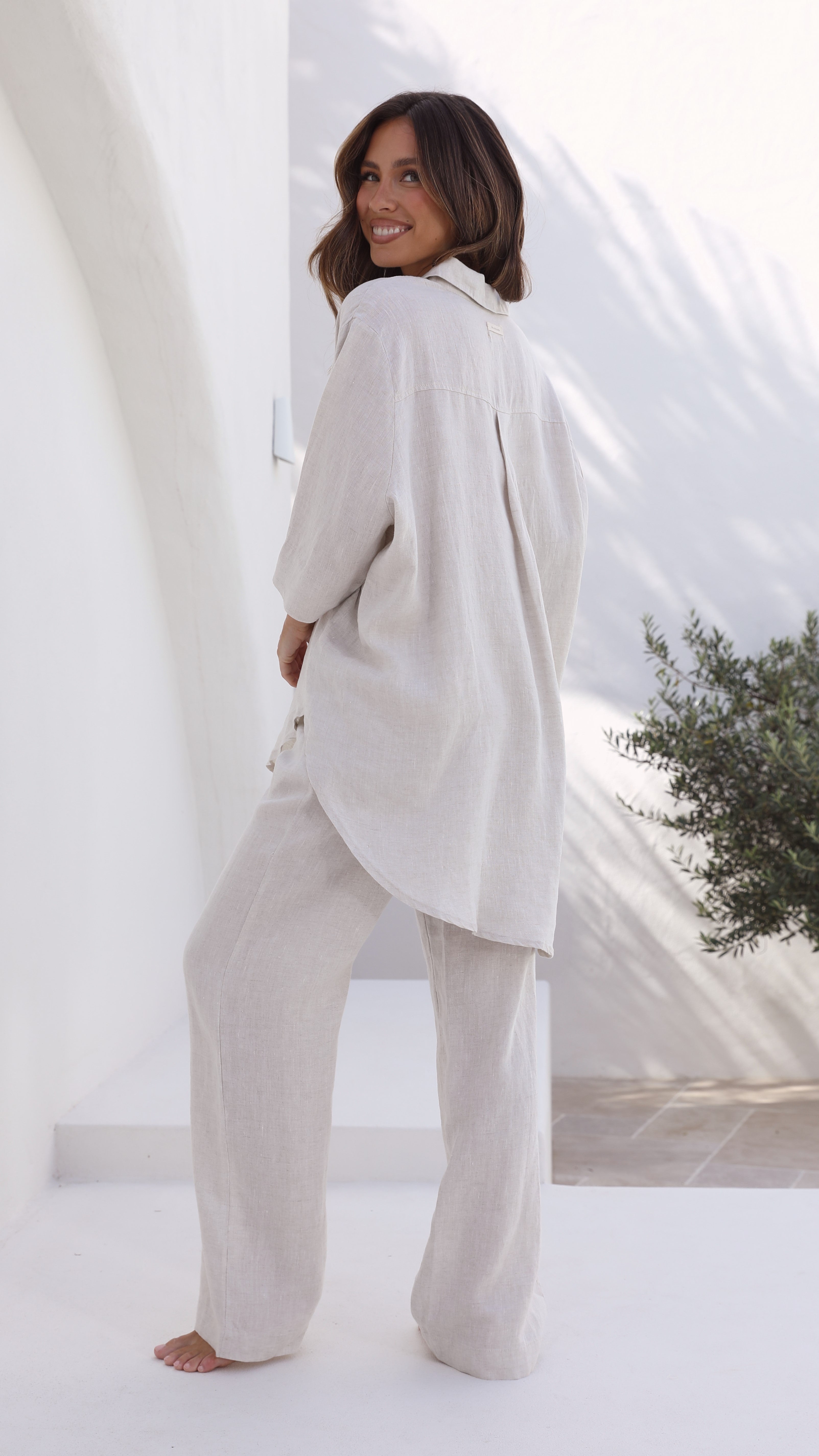 Soft & Breathable Linen Lounge Pants for Women - Natural Comfort for Home, Yoga & Relaxation | Eco-Friendly Casual Wear