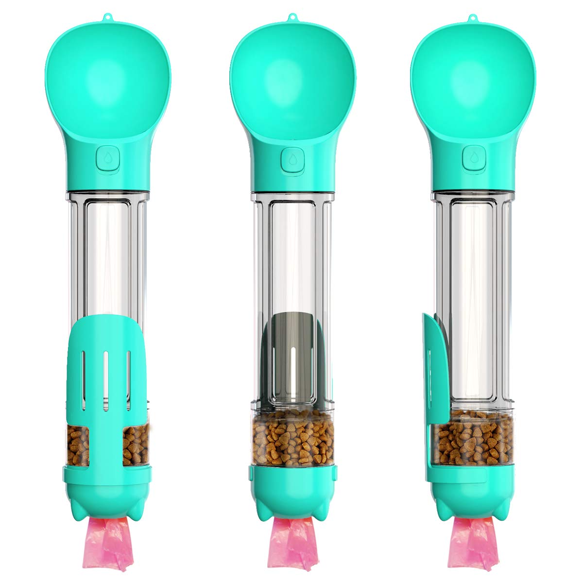 Portable Pet Water Bottle with Foldable Bowl - Leakproof & Travel-Friendly for Dogs & Cats - Perfect for Hiking, Walking, and Outdoor Adventures