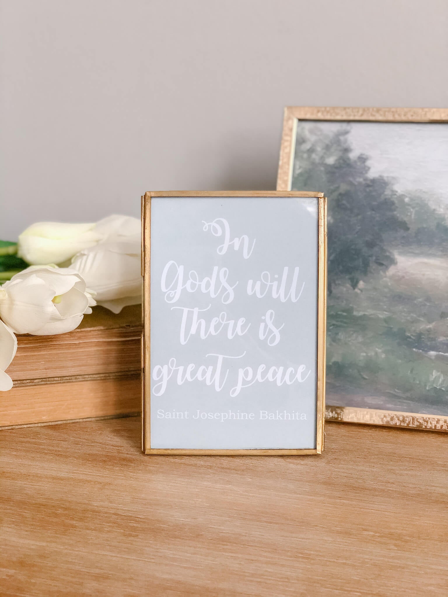 St. Josephine Bakhita Inspirational Quote Printable - Catholic Saint Art for Home Decor, Office Wall & Gift Giving
