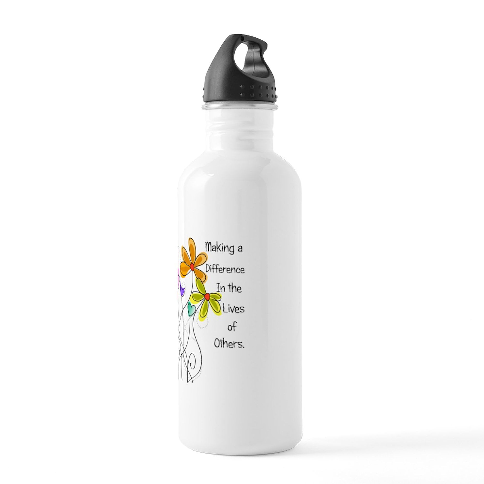 CafePress Caregiver 1.0L (34 oz) Stainless Steel Water Bottle - Durable & Insulated for Home, Office, and Outdoor Use