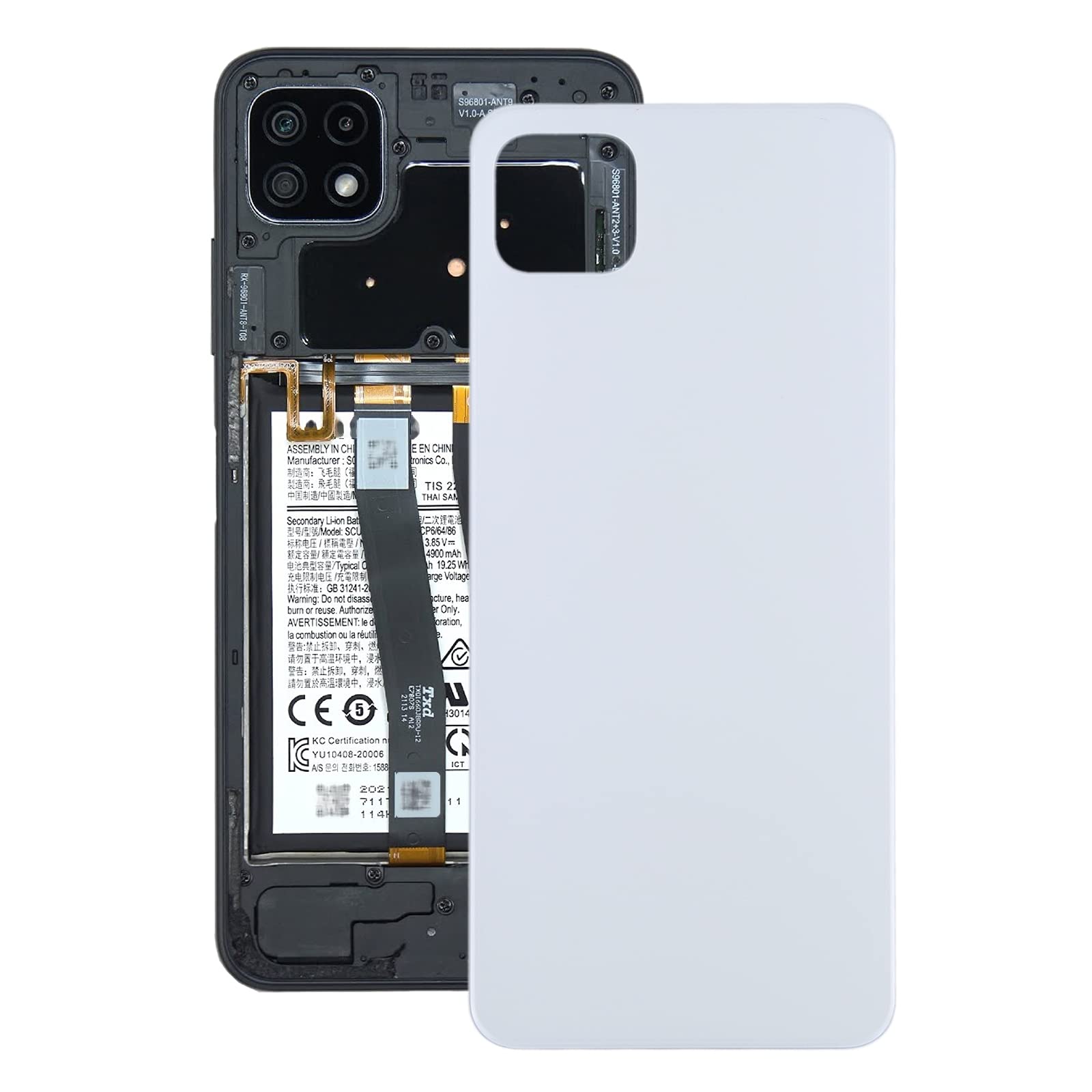 Original Samsung Galaxy A22 5G Battery Replacement - 5000mAh High Capacity Back Cover for Extended Usage | Perfect for Travel, Work & Outdoor Activities