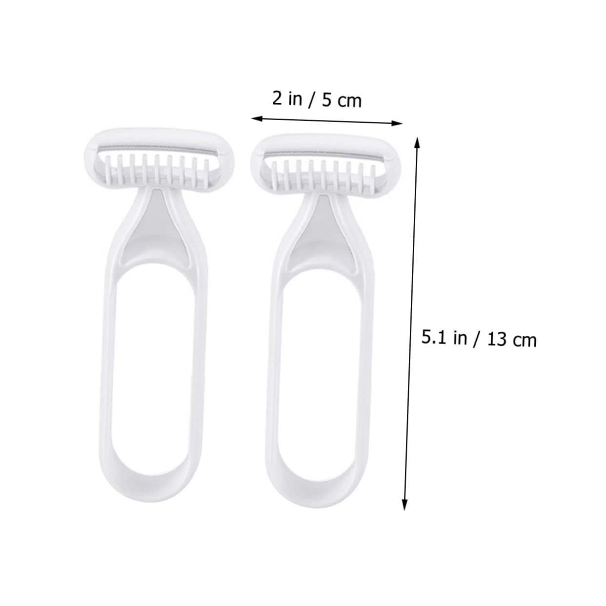 4-Piece Women's Shaving Kit - Portable Eyebrow Razor, Armpit & Bikini Trimmer, Facial & Body Shaver with Grey Resin Handle - Perfect for Travel, Salon & Home Grooming