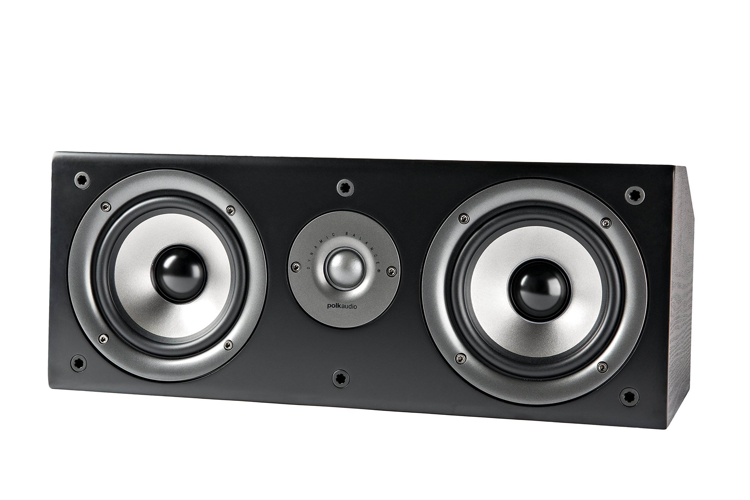 Polk Audio CS1 Series II Center Channel Speaker - Premium Sound Quality, Detachable Grille, Black | Perfect for Home Theater Systems & Pairs with Polk Monitor 40/60/70 Speakers | Ideal for Movie Nights, Gaming & Music Listening