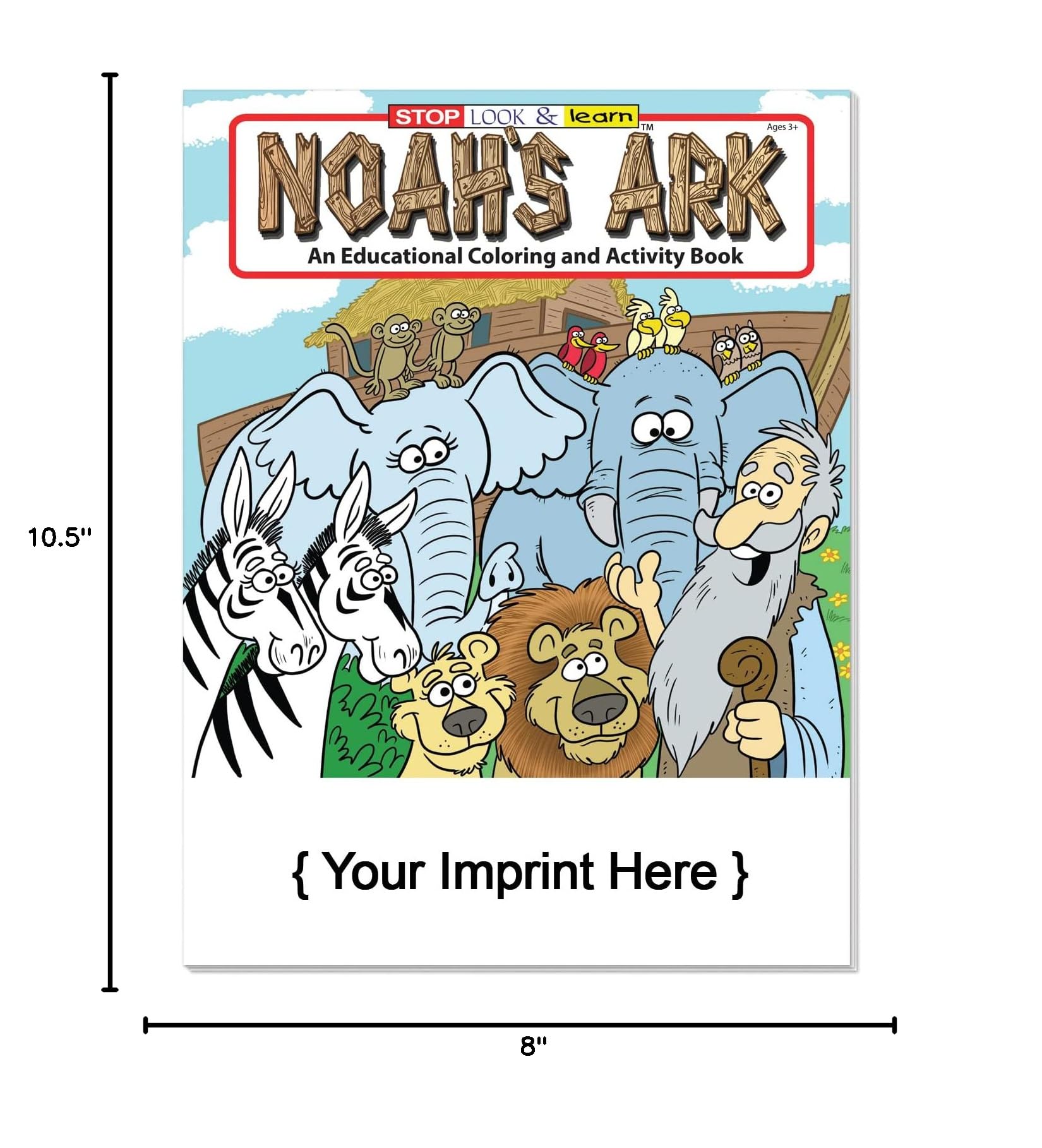 Noah's Ark Christian Coloring Books - 250 Pack for Sunday School & Kids Crafts