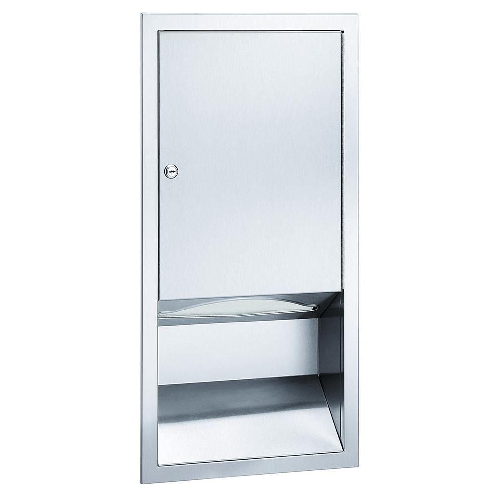 Bradley 244 1100 Surface Mounted Medium Capacity Paper Towel Dispenser - Ideal for Restrooms, Kitchens & Commercial Spaces