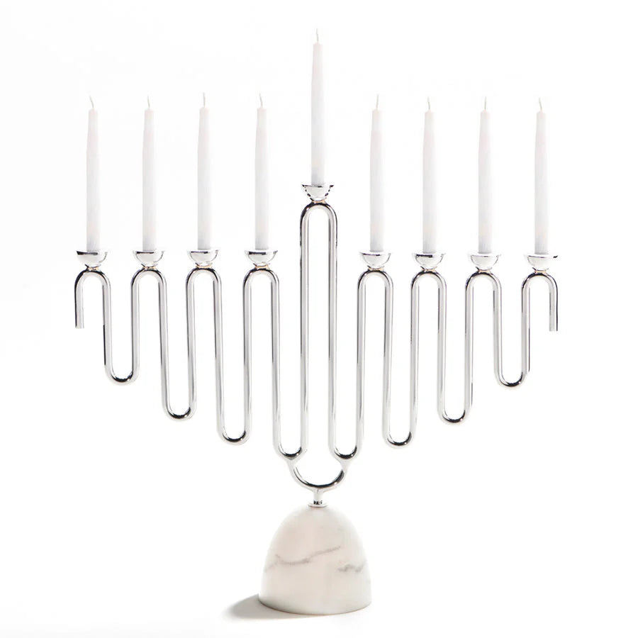 Coluna Menorah - Elegant Hanukkah Candle Holder for Jewish Holiday Decorations | Perfect for Home, Synagogue & Festival Celebrations