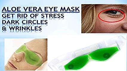 SHREE RAGHUVIR Aloe Vera Cooling Gel Eye Mask (7 Pack) - Ice Cooling Sleeping Mask for Dark Circles & Puffy Eyes Relief - Summer & Winter Eye Care Patches for Men & Women - Perfect for Gym, Travel & Nighttime Use